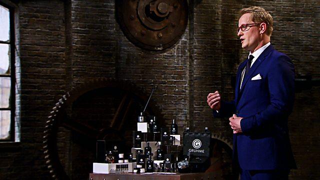 Screen grab from Simon's "Dragons' Den" appearance
